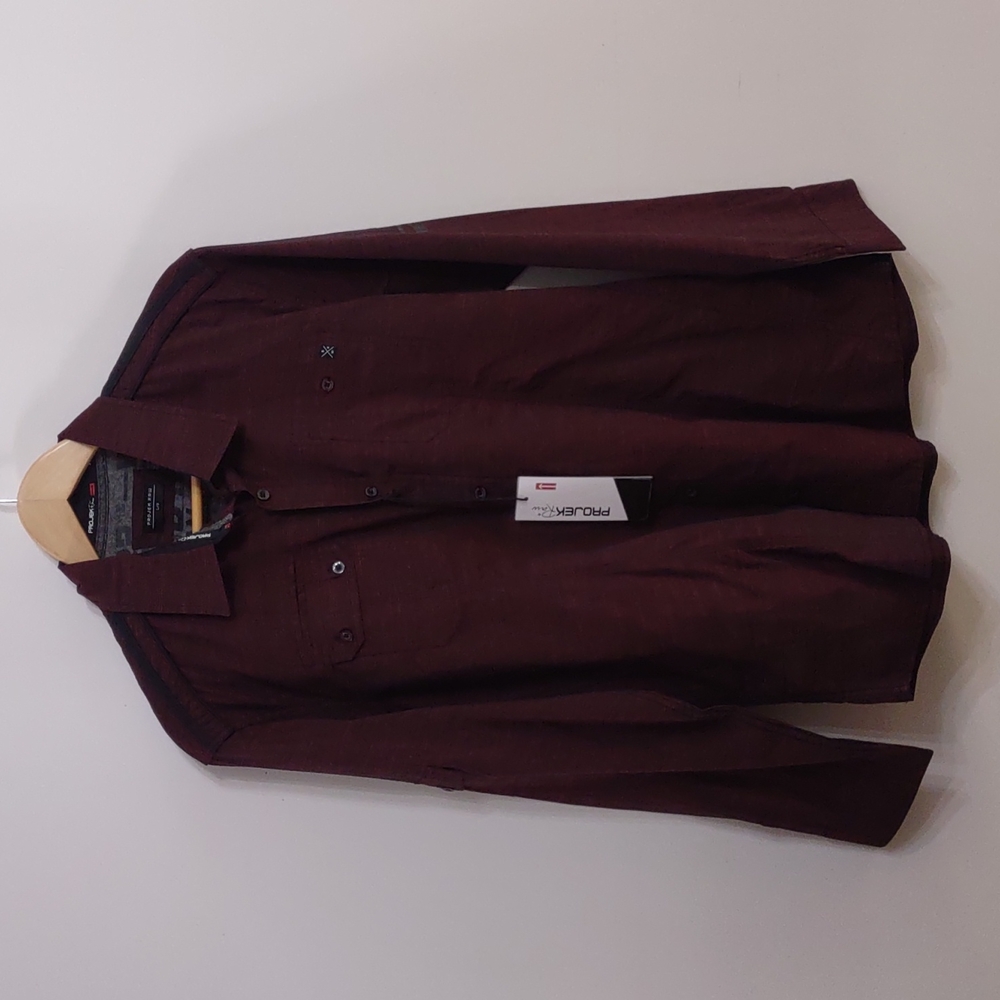 Projek Raw size Large men's button up long sleeve shirt